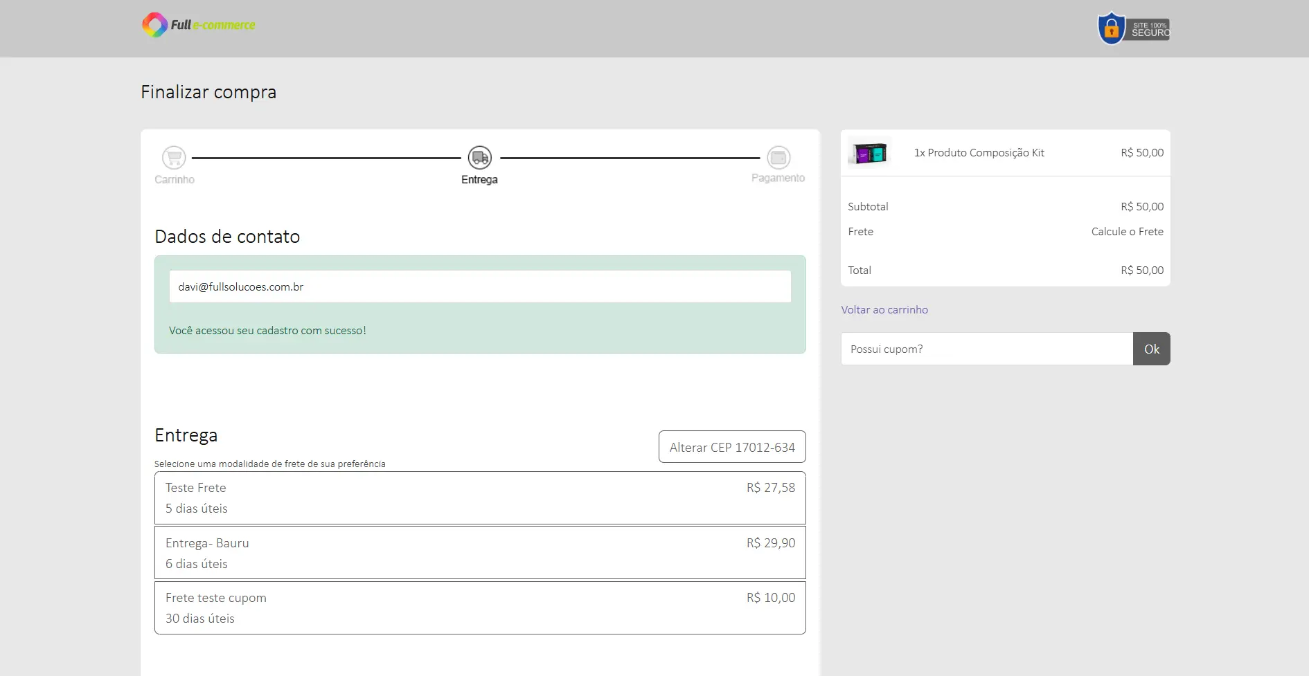 Checkout Full E-commerce